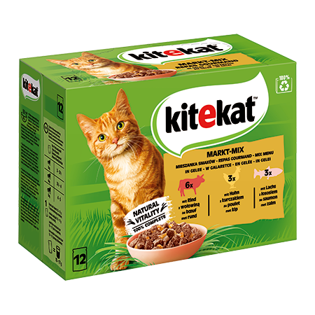 KITEKAT™ Multipack Markt-Mix in Gelee, Portionsbeutel